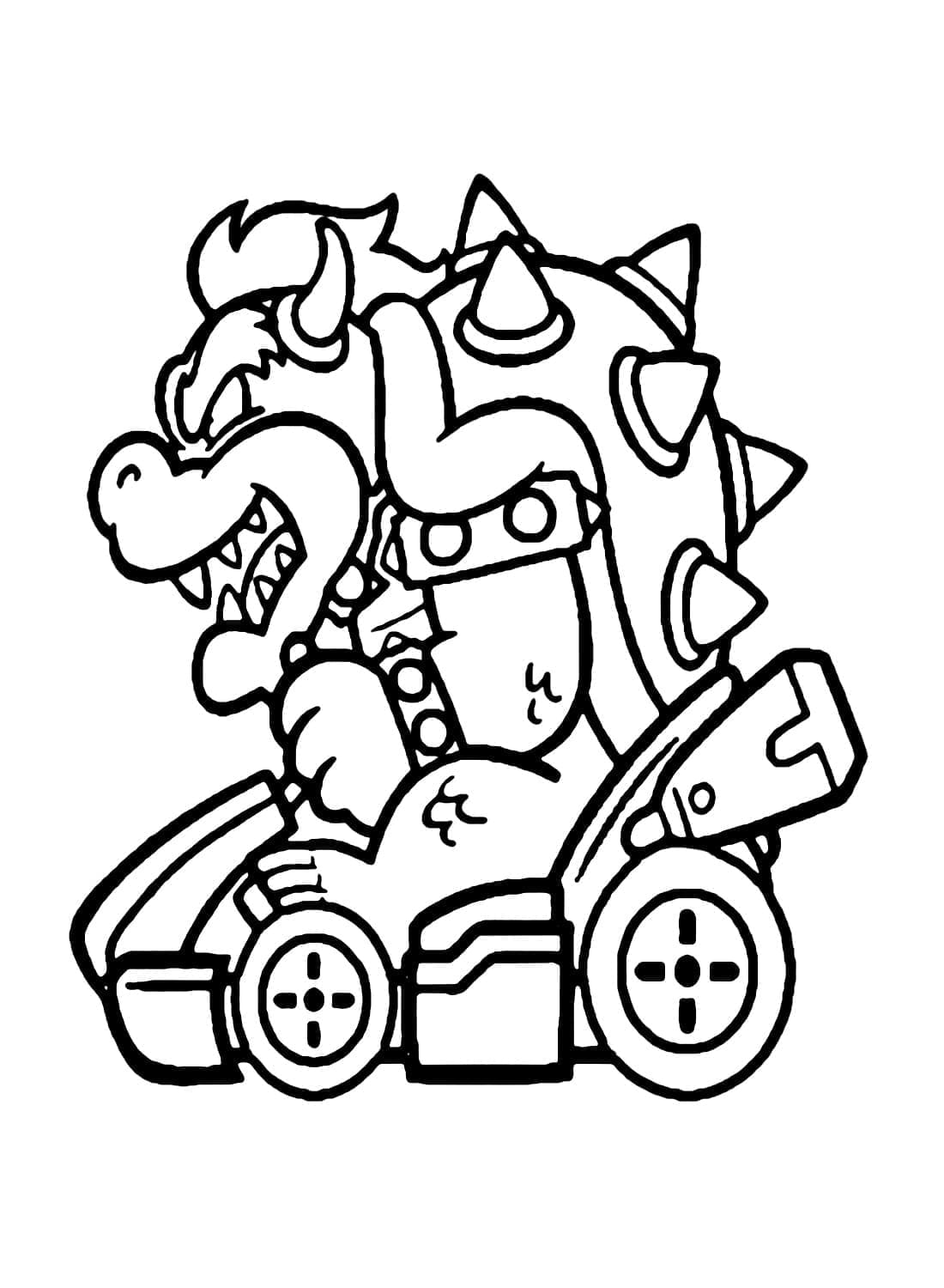 Mario kart de colorat p24