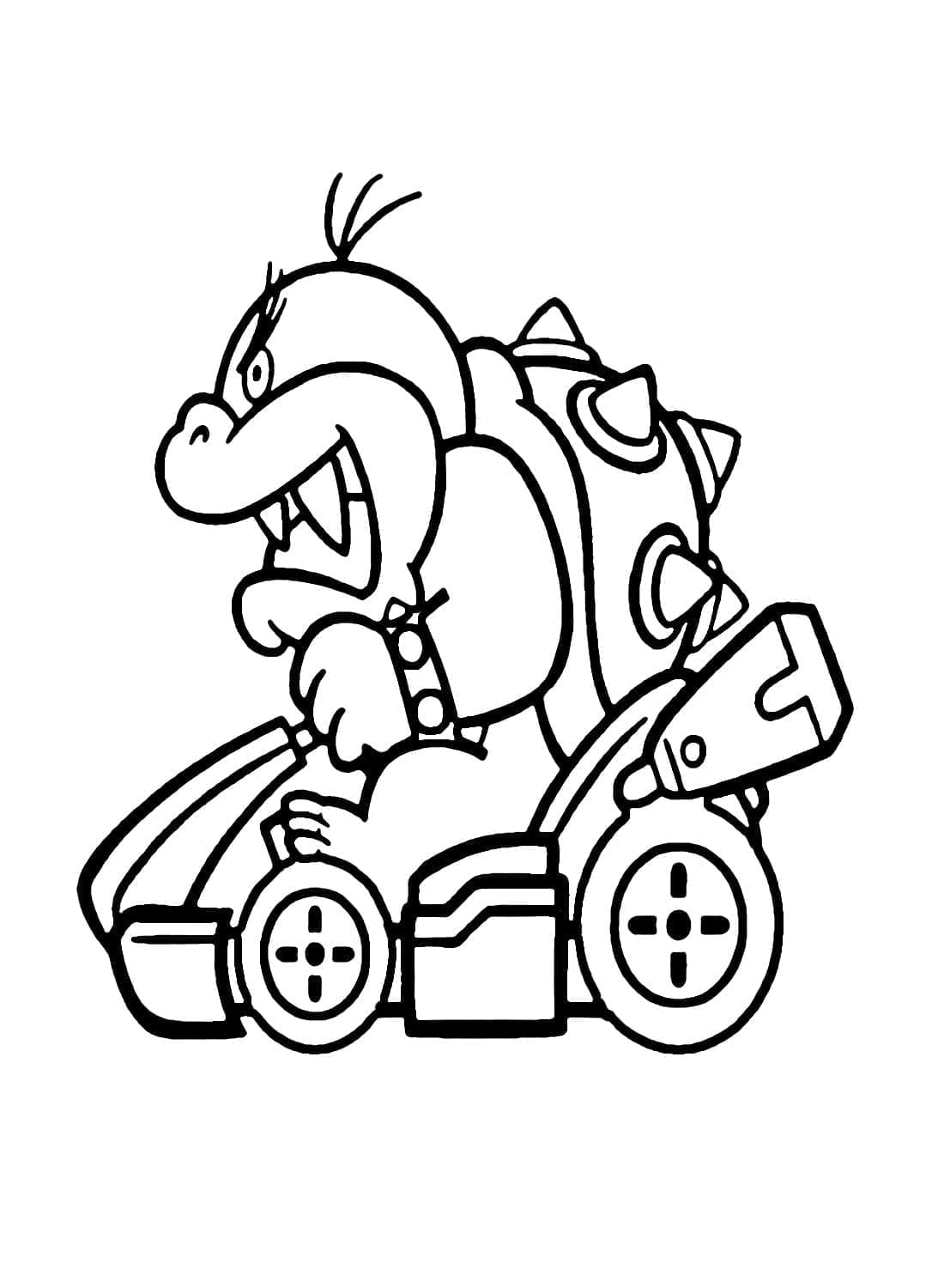 Mario kart de colorat p29