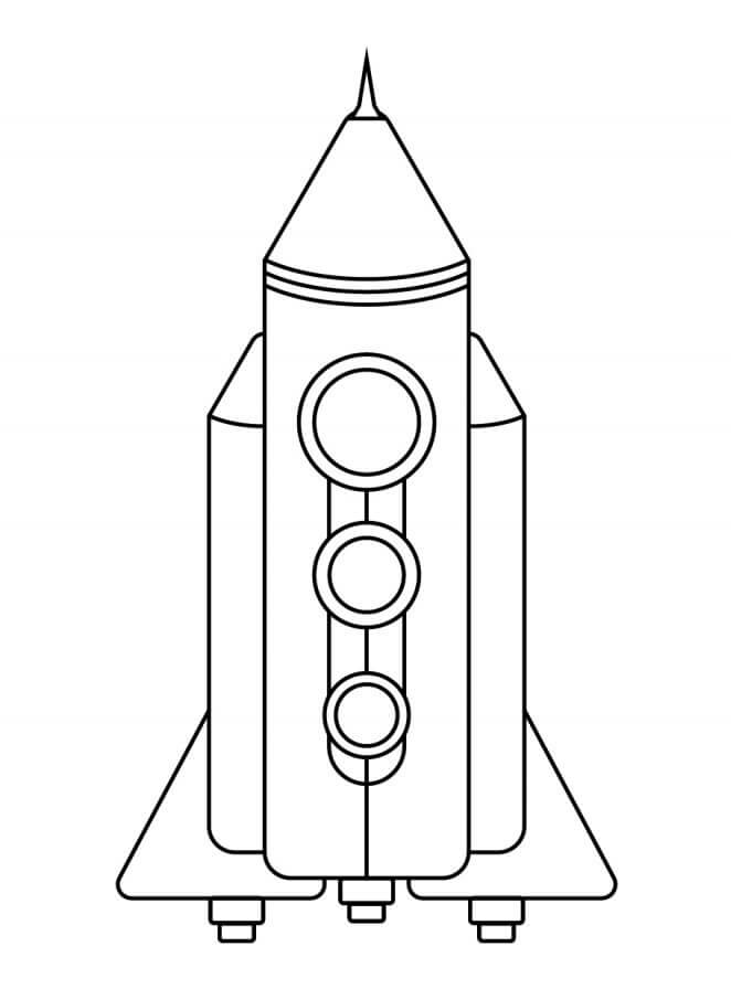 Fise de colorat cu Nave spatiale de colorat p11