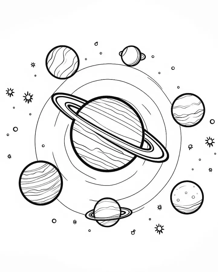 Planete de colorat p02