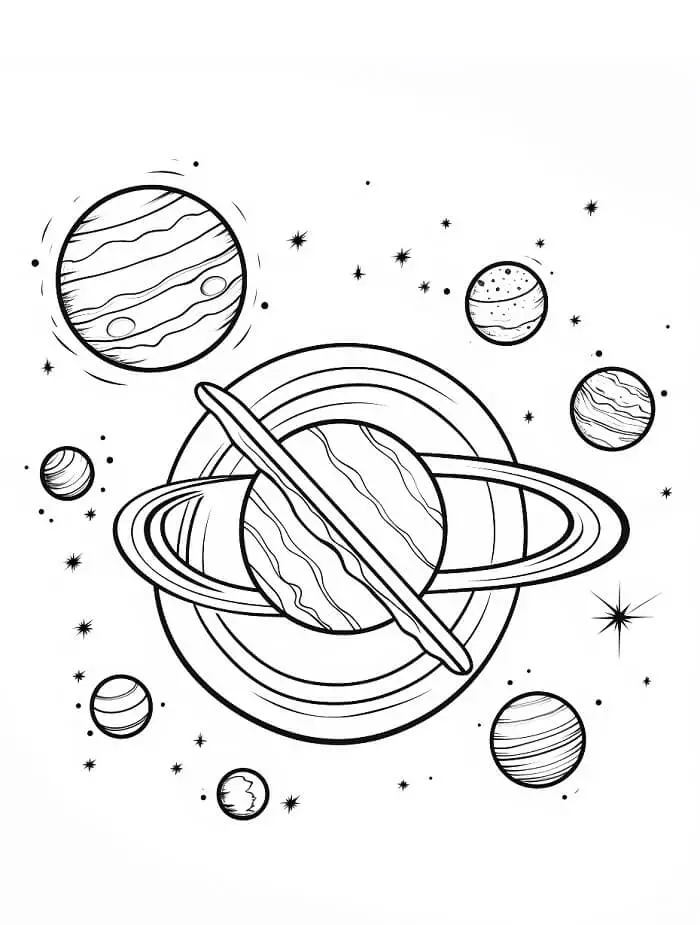 Planete de colorat p34