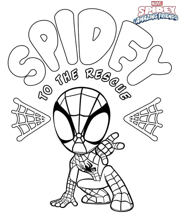 Spidey de colorat p22