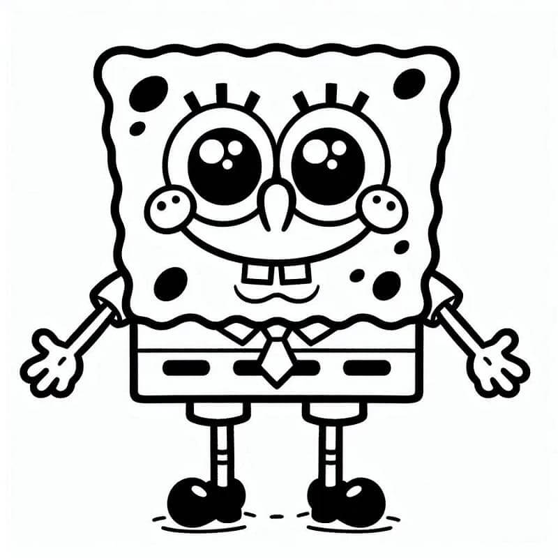 Spongebob de colorat p10