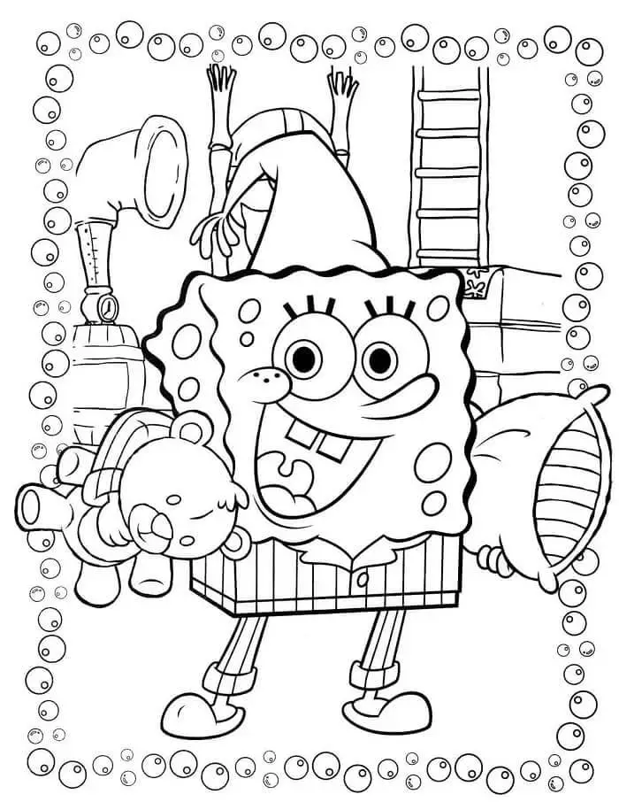 Spongebob de colorat p13