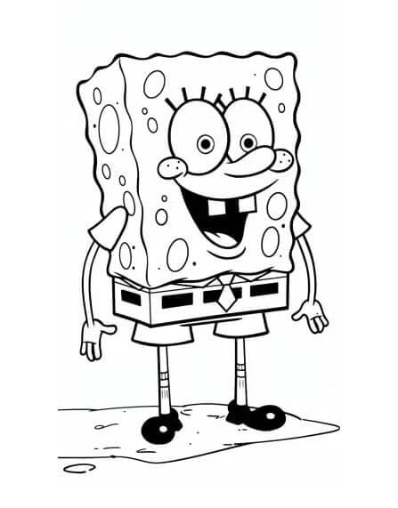 Spongebob de colorat p16