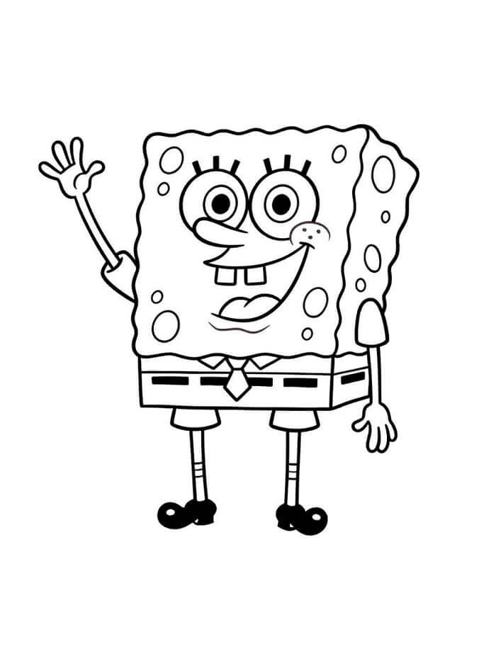 Spongebob de colorat p17