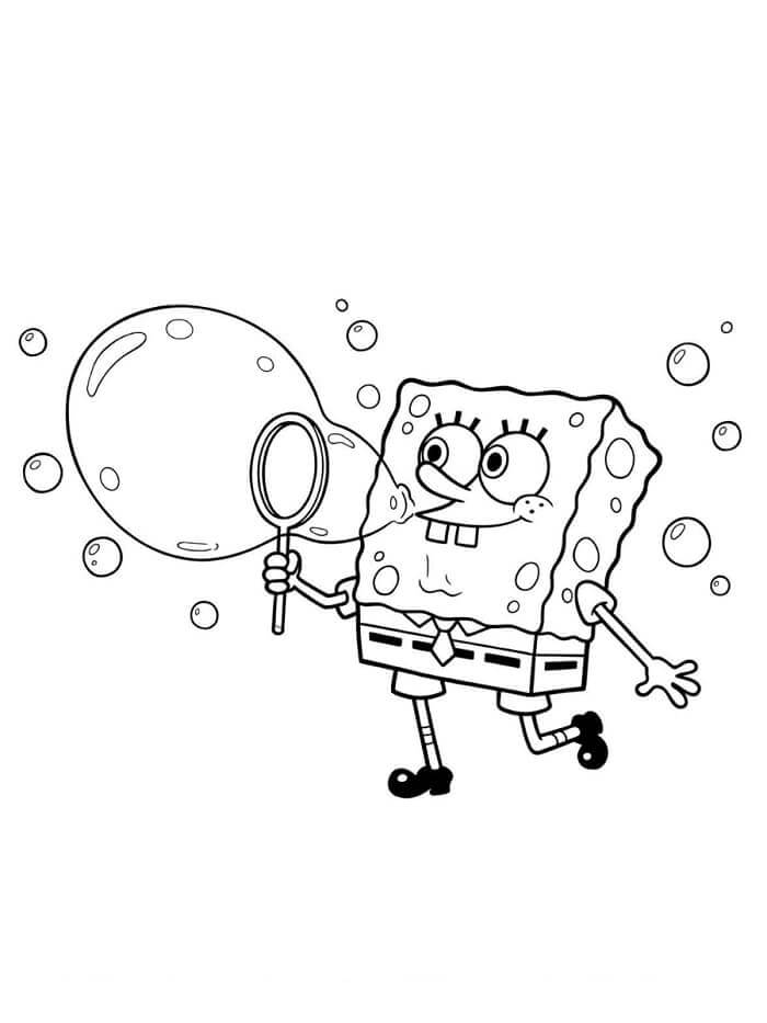 Spongebob de colorat p18