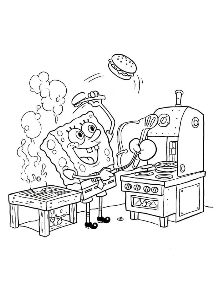 Spongebob de colorat p21