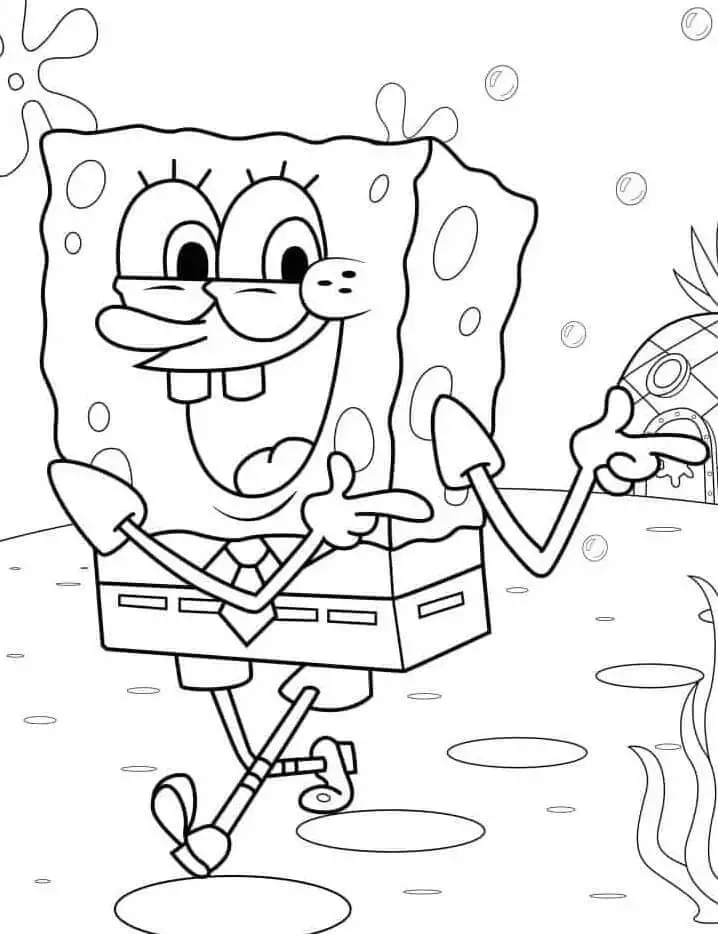 Spongebob de colorat p28