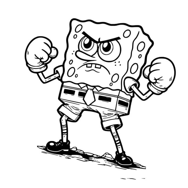 Spongebob de colorat p33