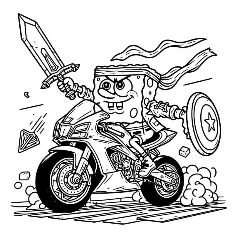 Spongebob de colorat p39