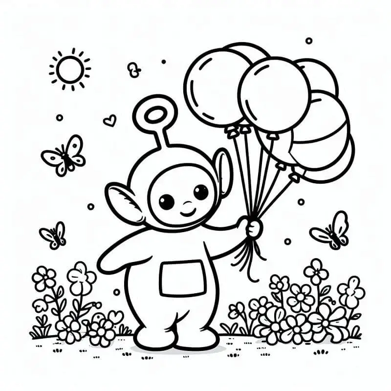 Teletubbies de colorat p02