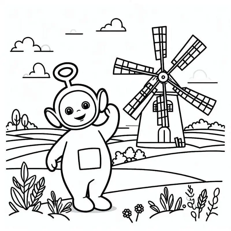 Teletubbies de colorat p06