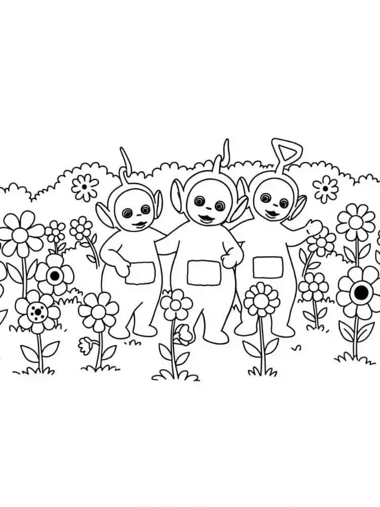 Teletubbies de colorat p08