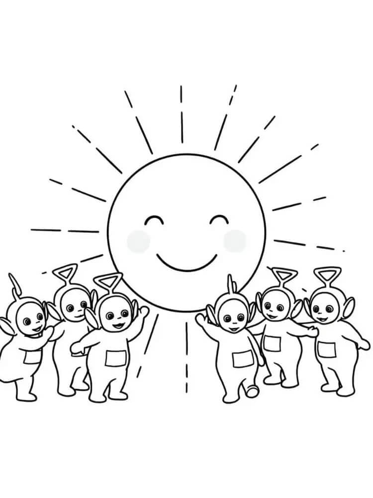 Teletubbies de colorat p09