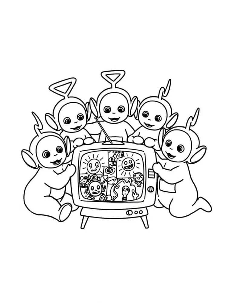 Teletubbies de colorat p10