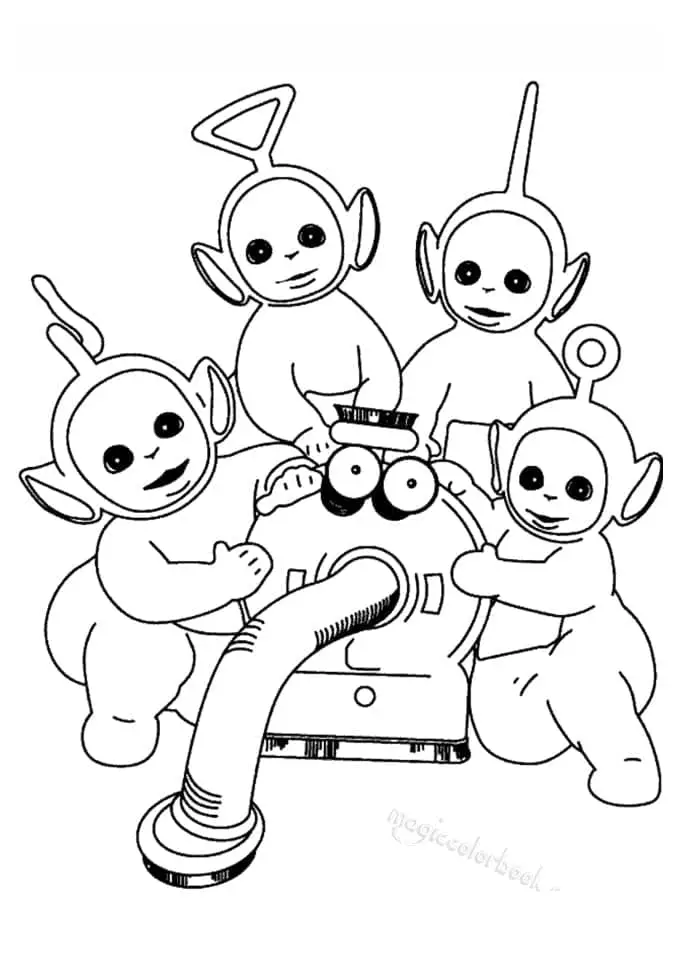 Teletubbies de colorat p17