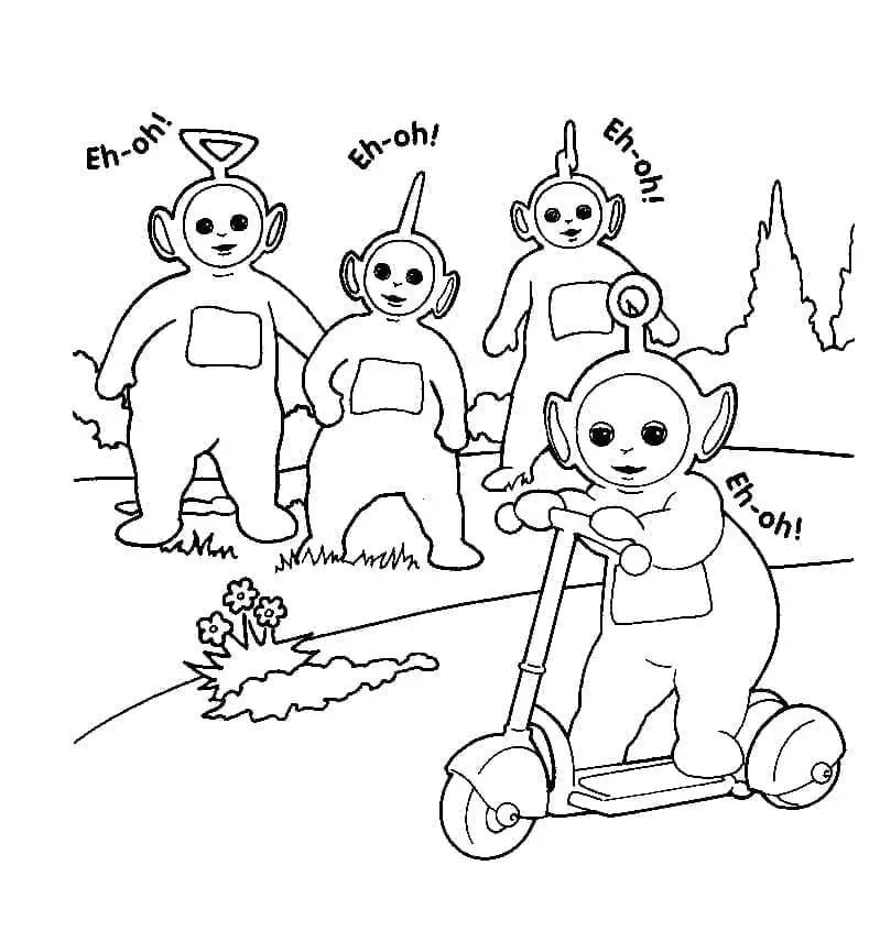 Teletubbies de colorat p23