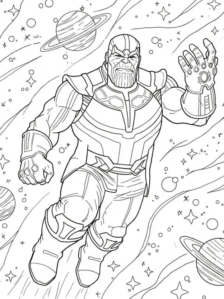 Thanos de colorat p01