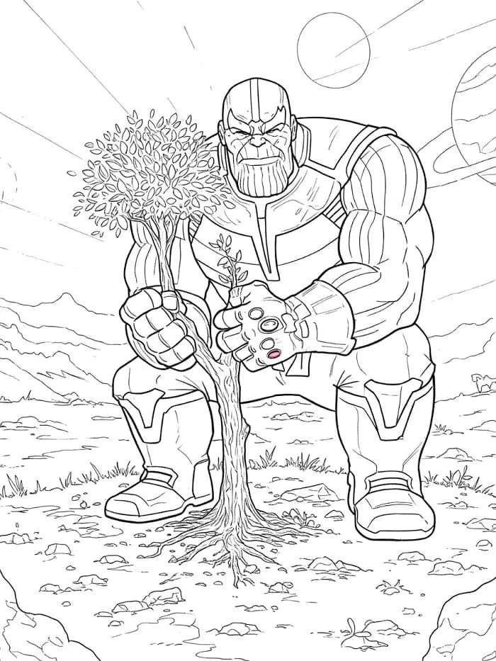 Thanos de colorat p05
