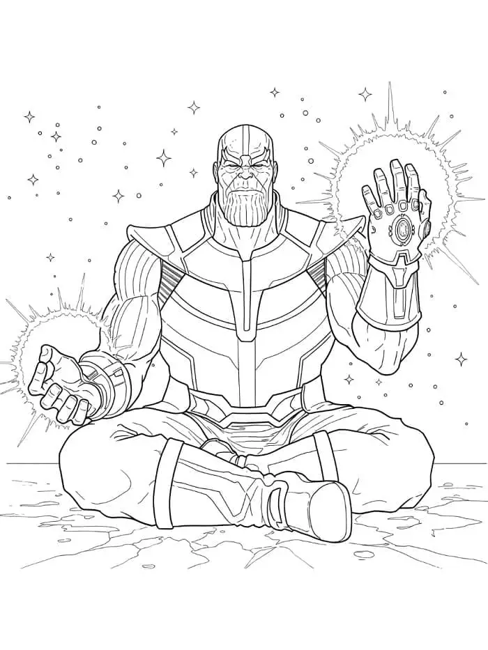 Thanos de colorat p07