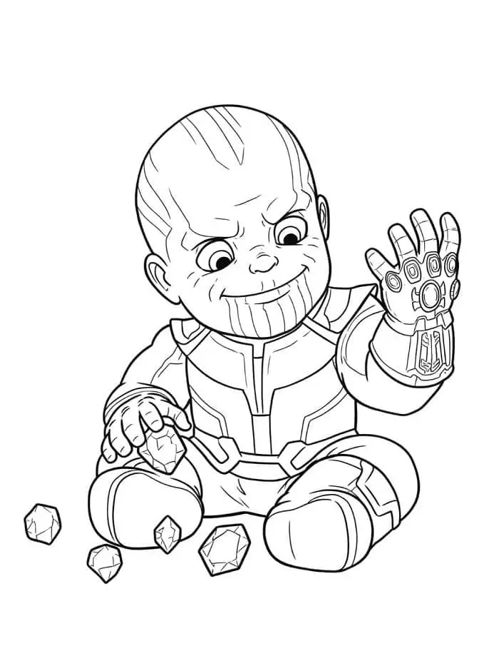 Thanos de colorat p08