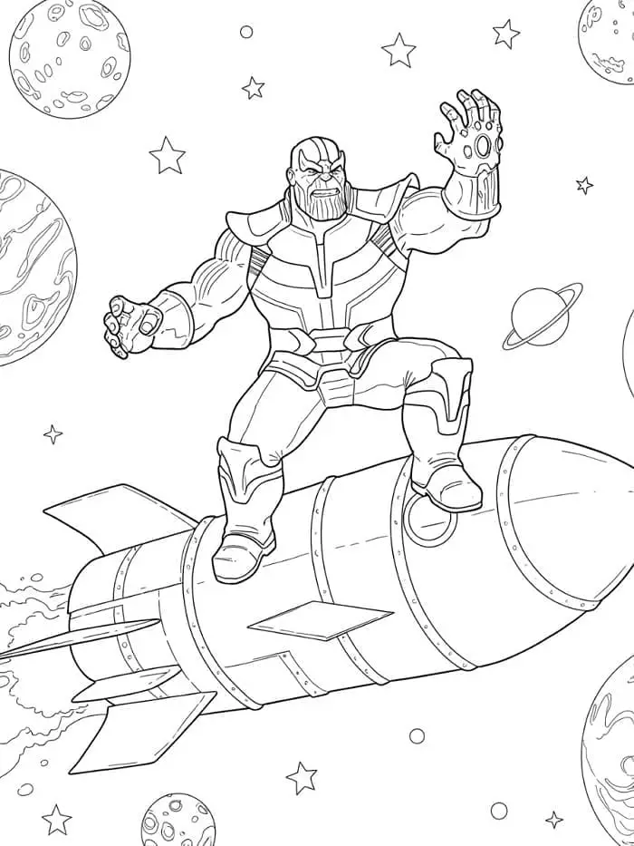 Thanos de colorat p10