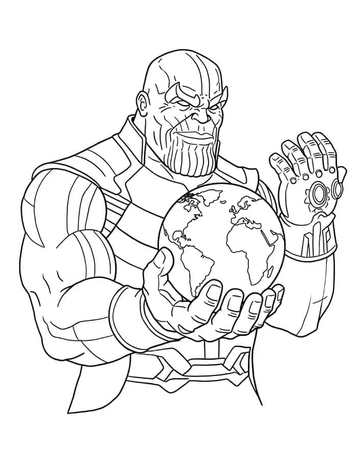 Thanos de colorat p11