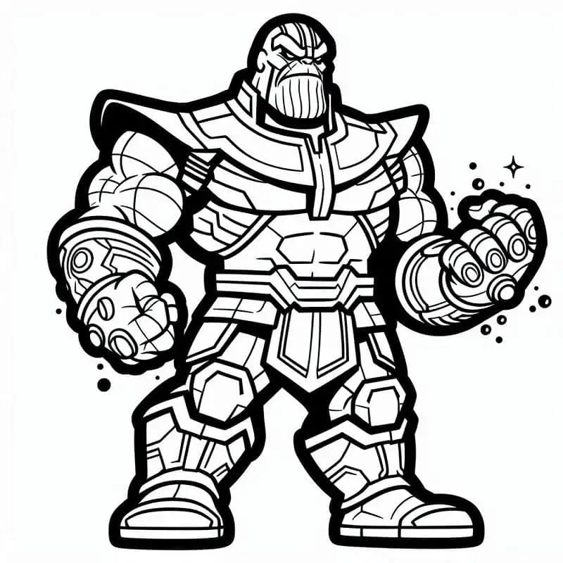 Thanos de colorat p16