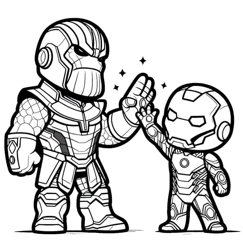 Thanos de colorat p18