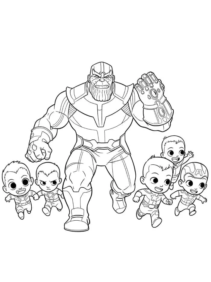 Thanos de colorat p19