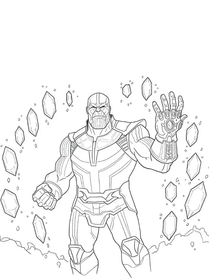 Thanos de colorat p20