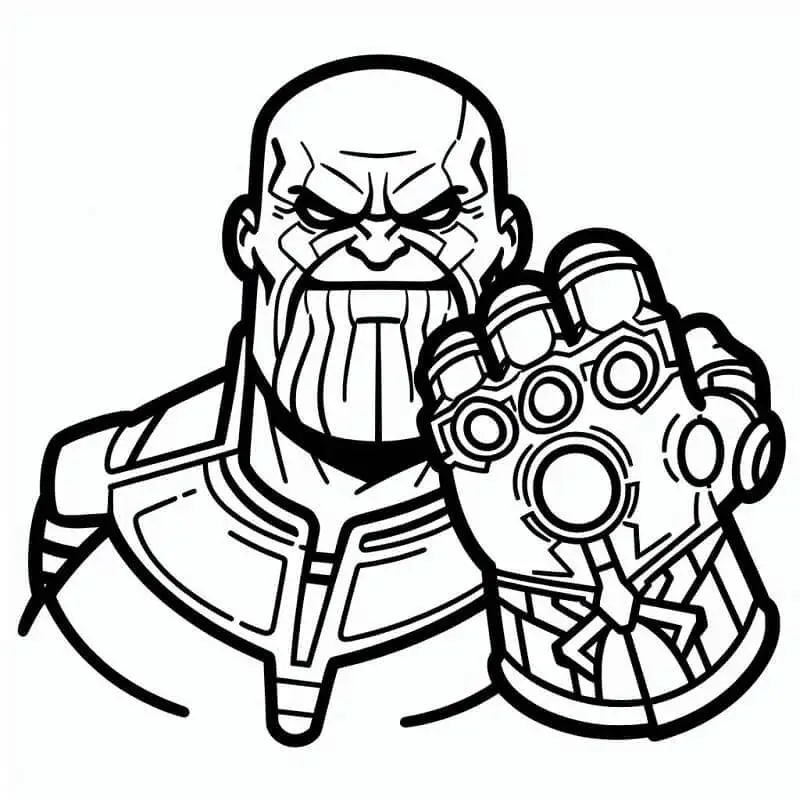 Thanos de colorat p23