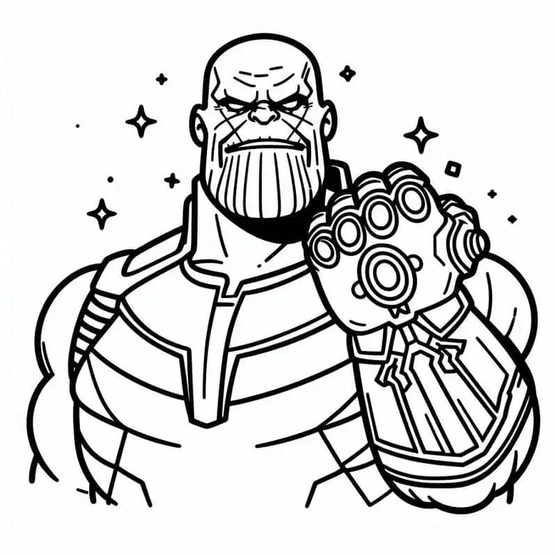 Thanos de colorat p30