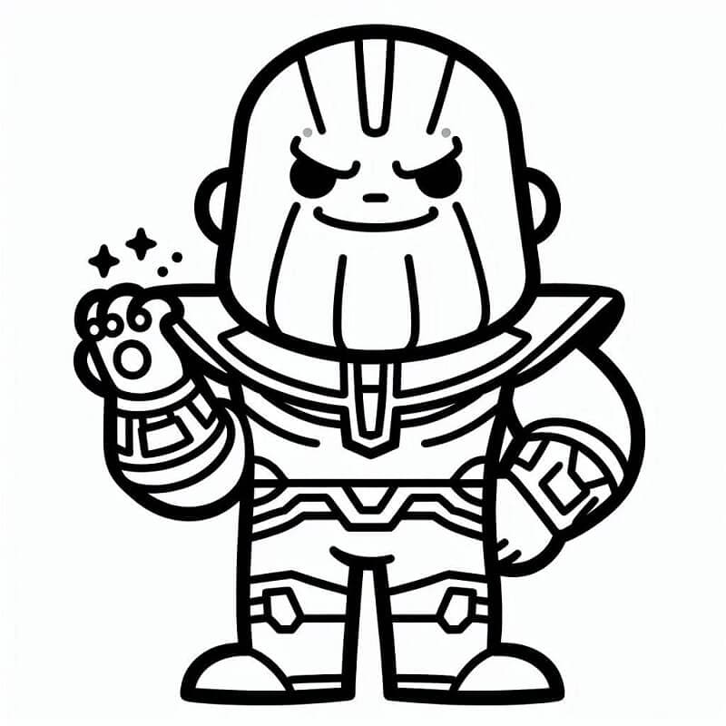 Thanos de colorat p32