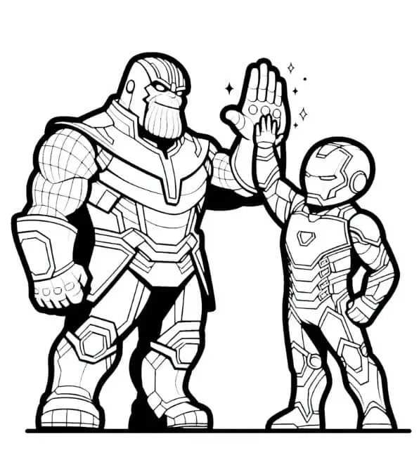 Thanos de colorat p34