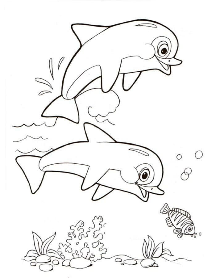 Fise de colorat cu Animale Marine de colorat p32