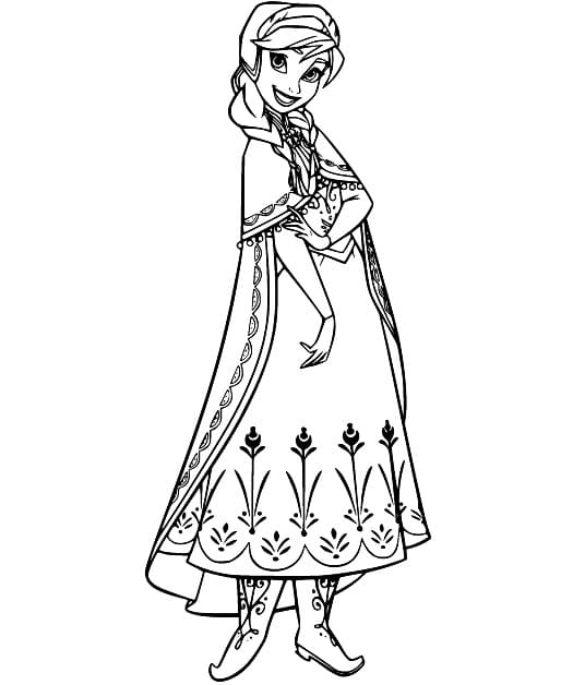 Fise de colorat cu Anna de colorat p15