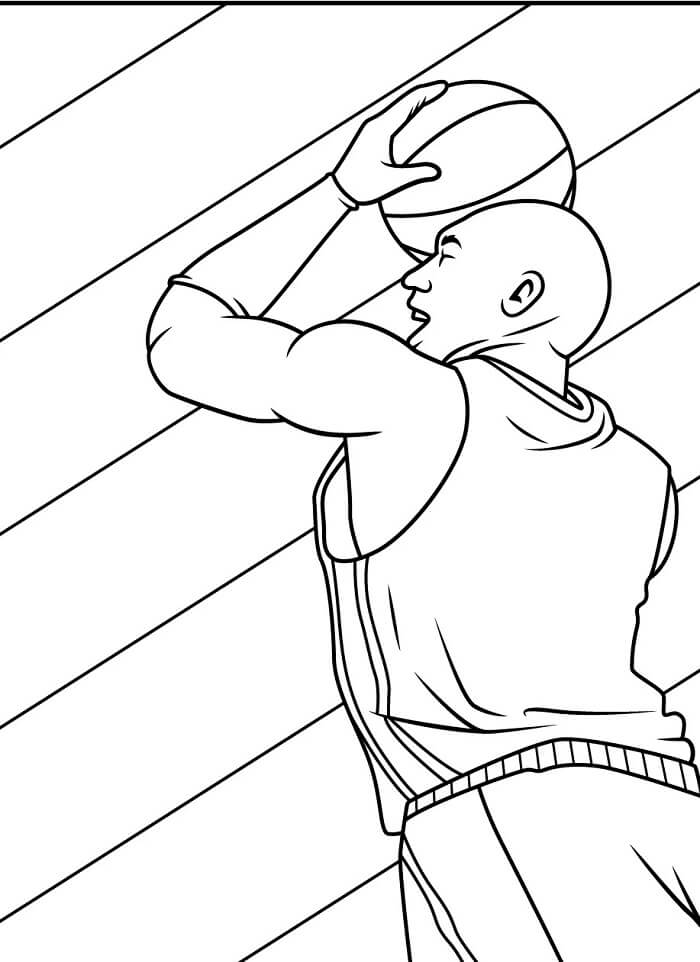 Fise de colorat cu Baschet de colorat p28