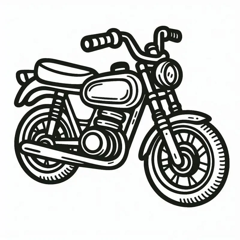 Fise de colorat cu Biciclete de colorat p15