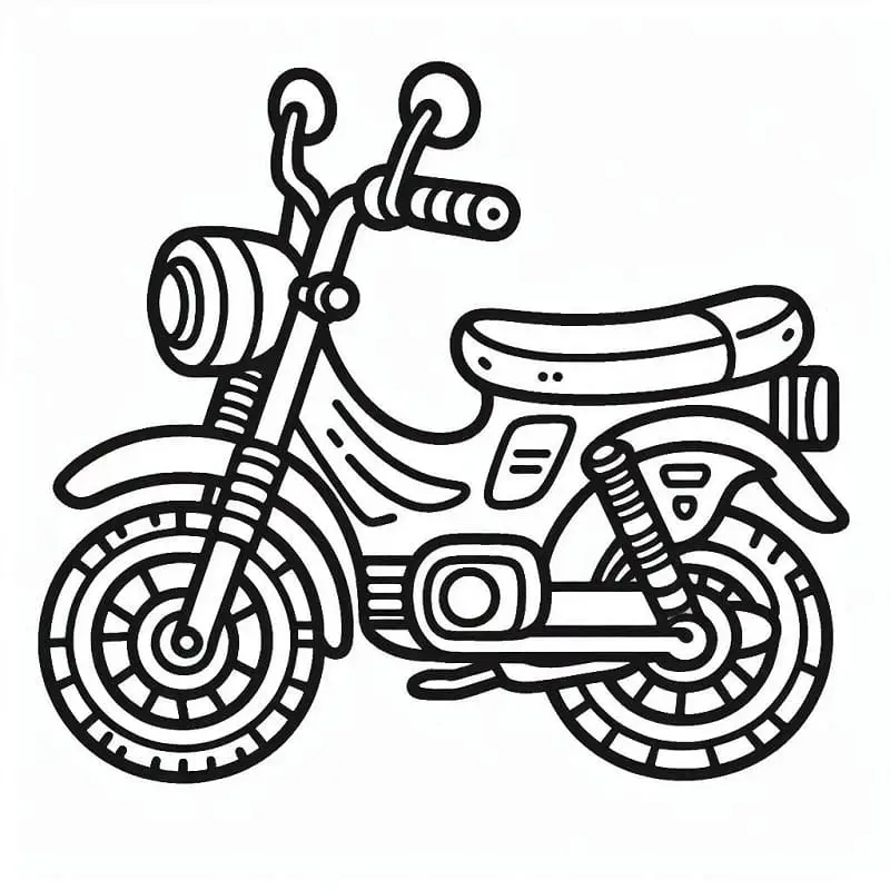 Fise de colorat cu Biciclete de colorat p17