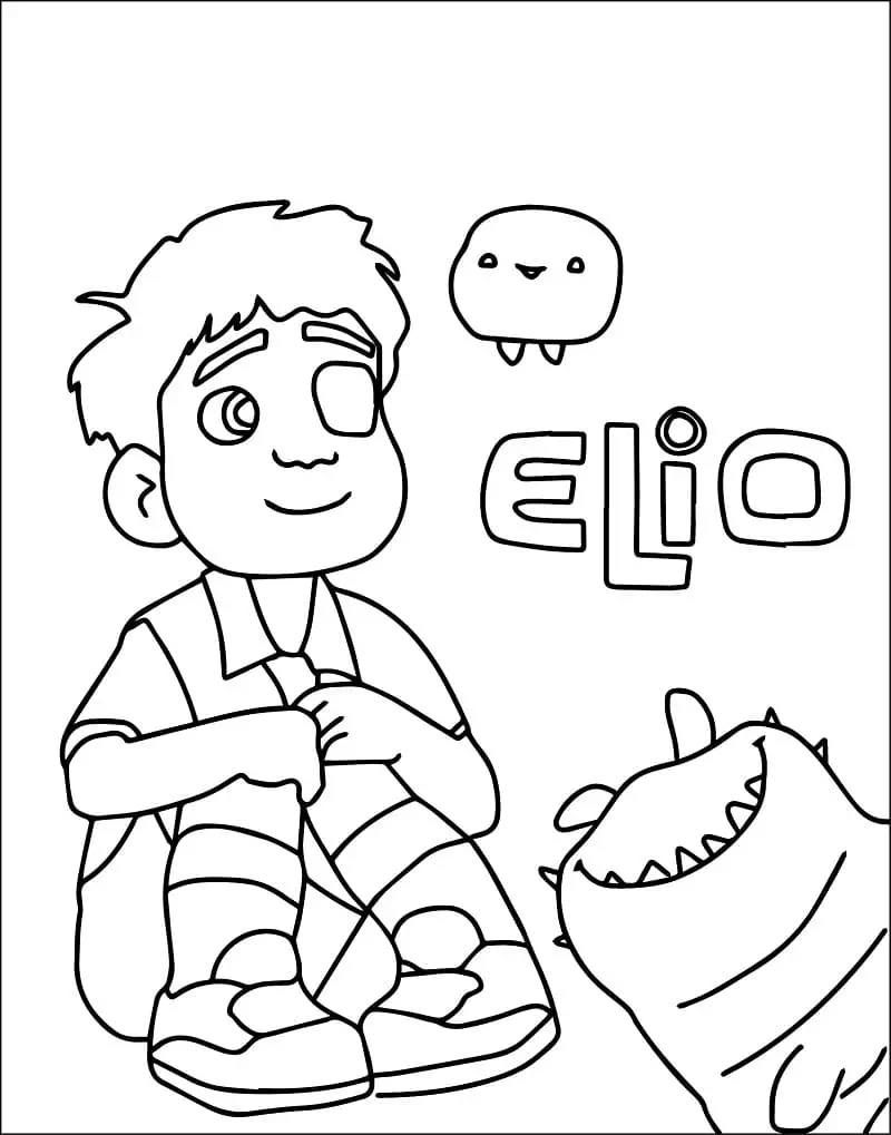 Planse de colorat cu Elio