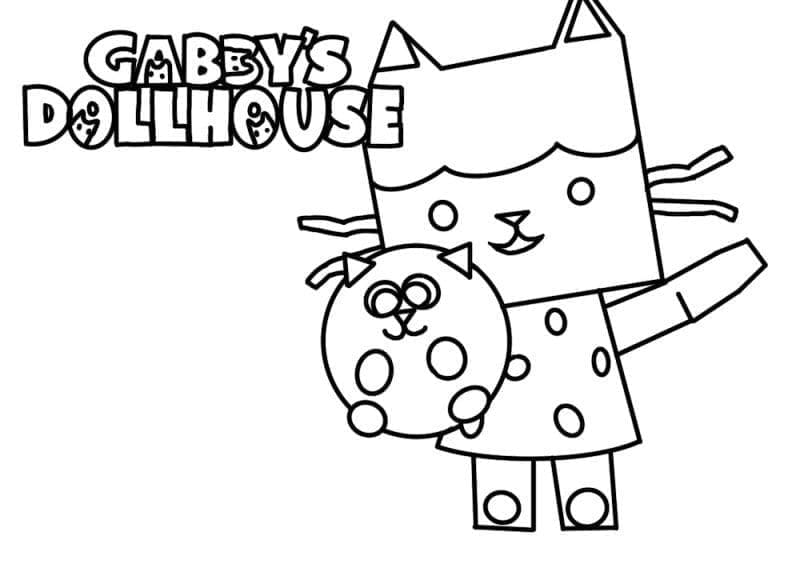 Fise de colorat cu Gabby's Dollhouse de colorat p23
