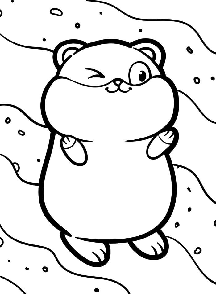 Fise de colorat cu Hamsteri de colorat p01