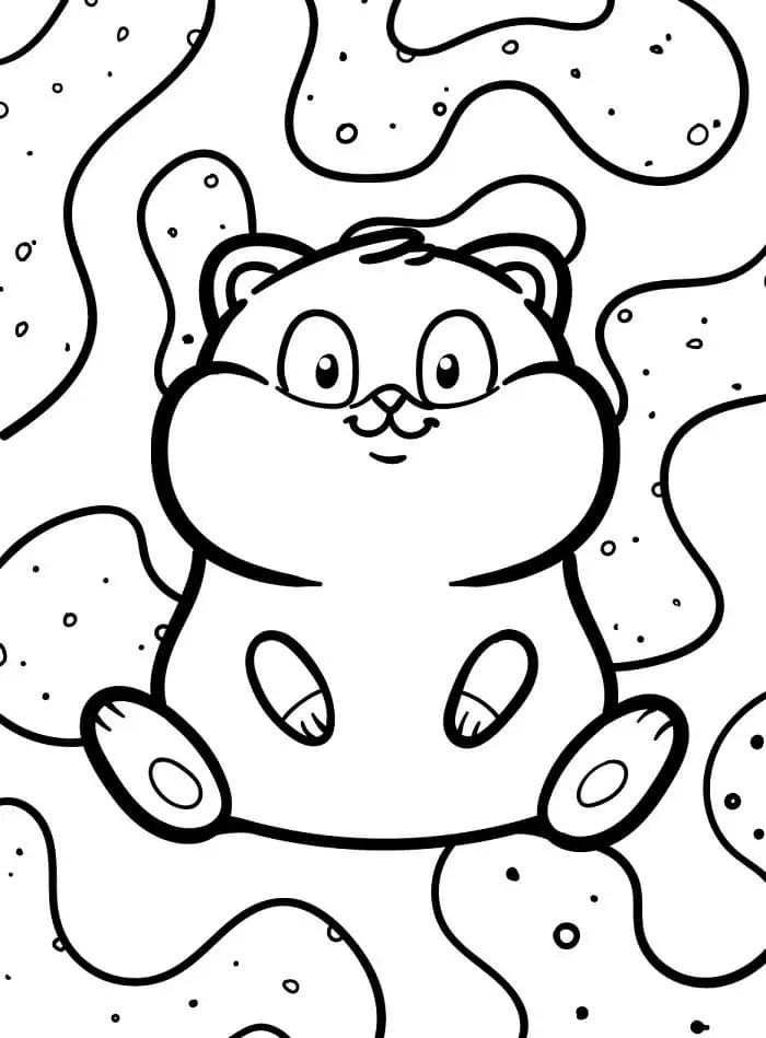 Fise de colorat cu Hamsteri de colorat p09