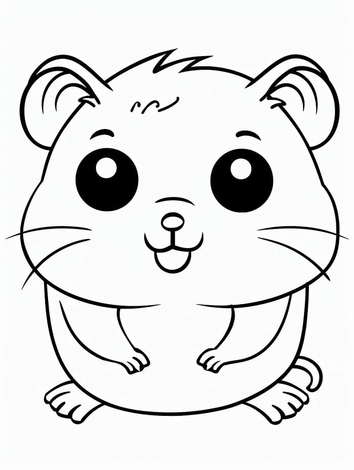 Fise de colorat cu Hamsteri de colorat p19