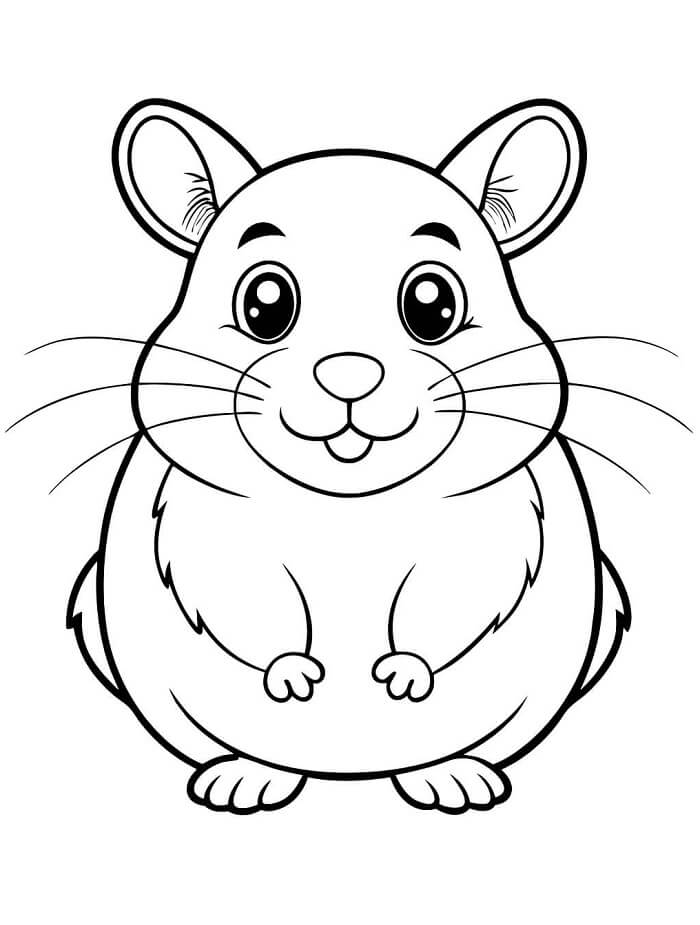 Fise de colorat cu Hamsteri de colorat p21