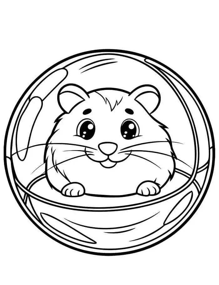 Fise de colorat cu Hamsteri de colorat p23