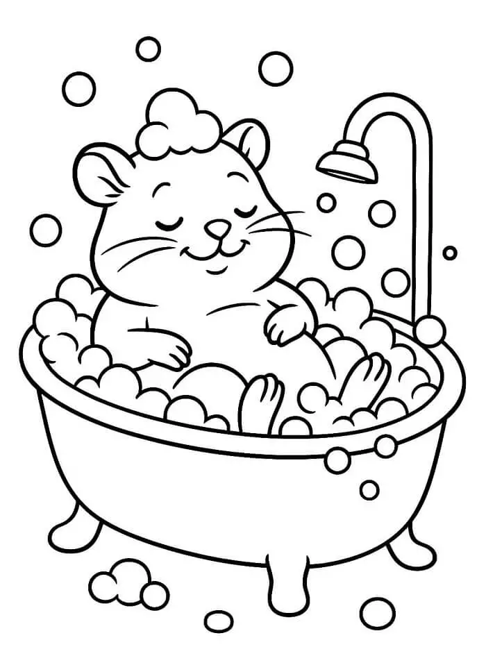 Fise de colorat cu Hamsteri de colorat p26