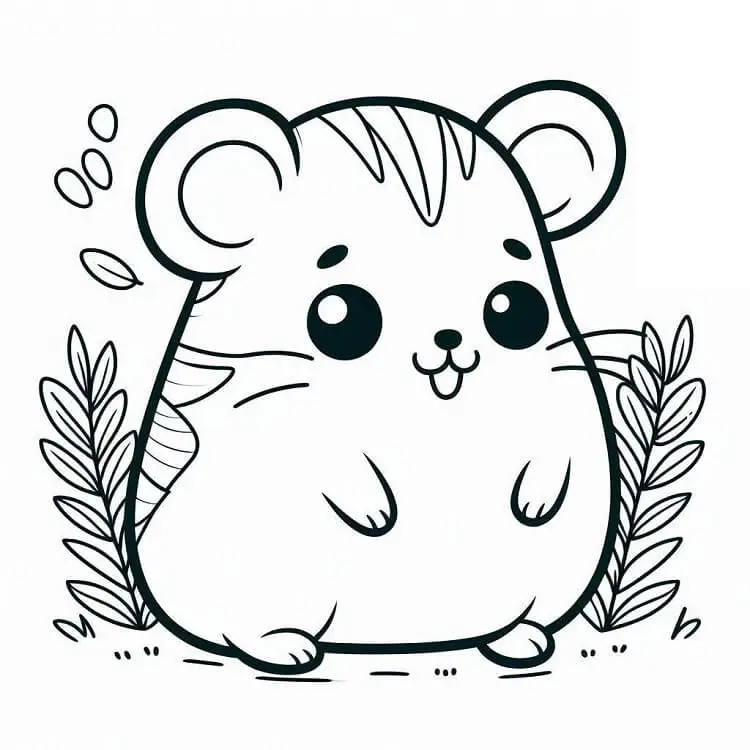 Fise de colorat cu Hamsteri de colorat p28